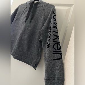 Calvin Klein Performance Gray Hooded Sweatshirt Women’s Size Small